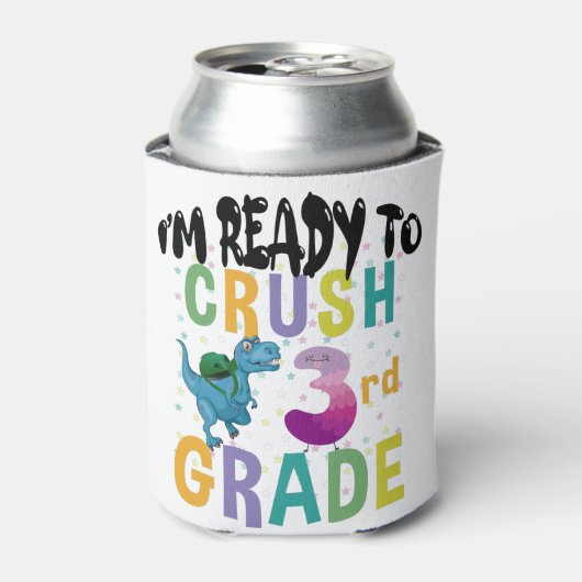 新学期3年生のディーノをつぶす準備ができている 缶クーラー (缶正面)