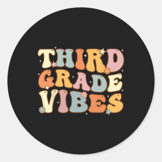 新学期3年生Vibes生徒先生W ラウンドシール (正面)