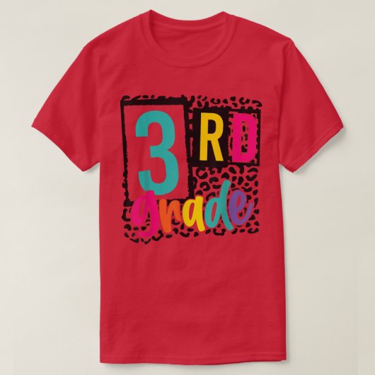 新学期3級レオパード初日Scho Tシャツ (デザイン正面)