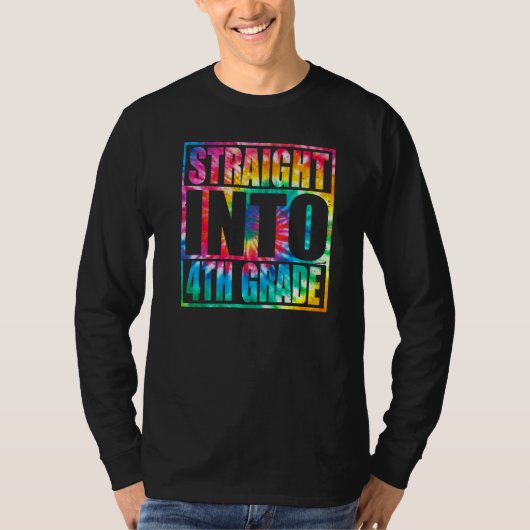 新学期4年生4年生に直進 Tシャツ (正面)