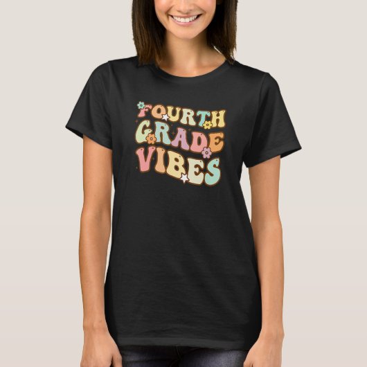 新学期4年生Vibes生徒先生 Tシャツ (正面)
