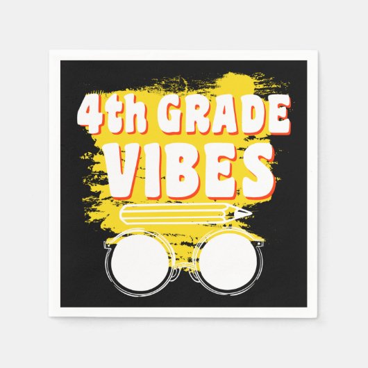 新学期4級ビーブスシャツ初日キッド スタンダードカクテルナプキン (正面)