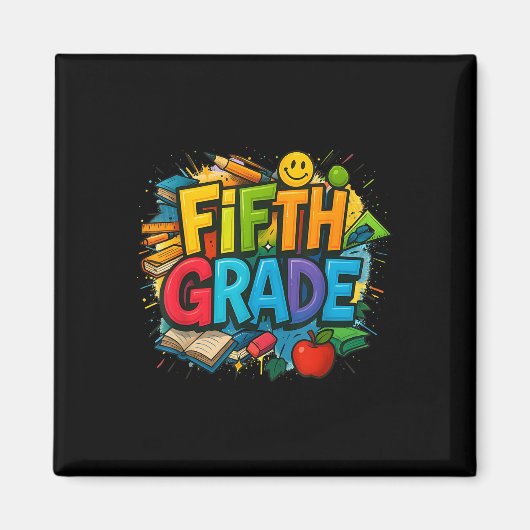 新学期5年生チームハッピー1日目 マグネット (正面)