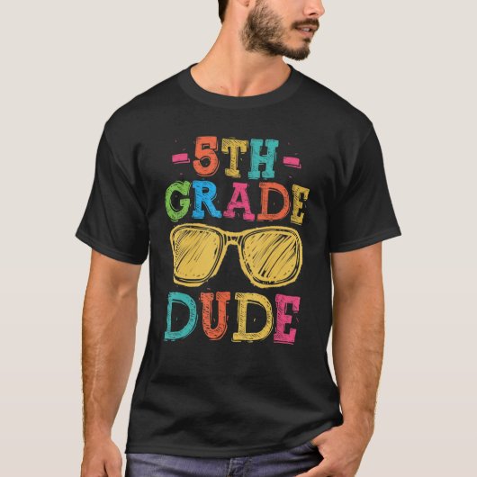 新学期5年生デュデ初日先生K Tシャツ (正面)