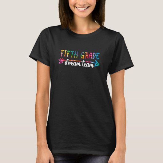 新学期5年生ドリームチーム学生茶 Tシャツ (正面)