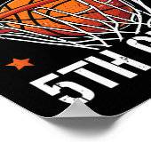 新学期5級バスケットボールBの初日 ポスター (角)