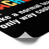 新学期5級先生チームおもしろい定義 ポスター (角)