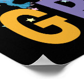 新学期6年生のディノをつぶす準備ができている ポスター (角)