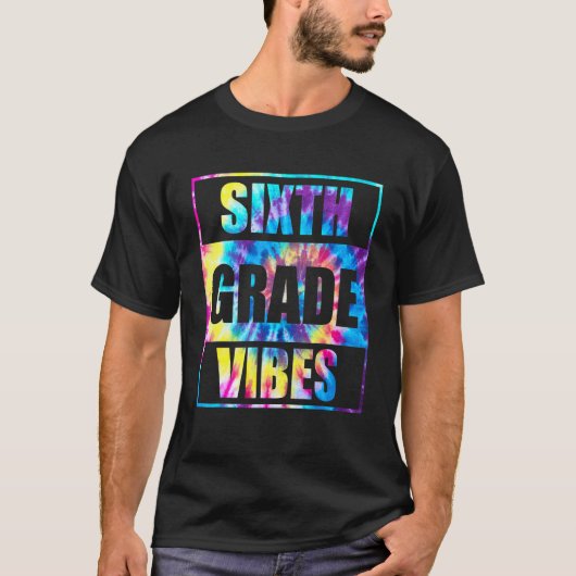 新学期6年生バイブスファースト・デイ先生 Tシャツ (正面)