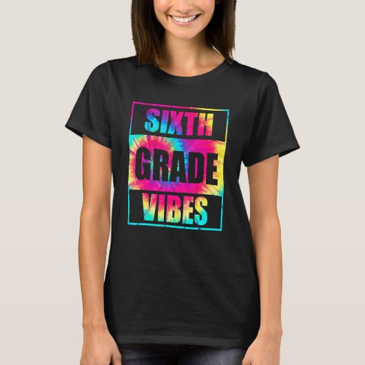 新学期6年生バイブスファースト・デイ先生 Tシャツ (正面)