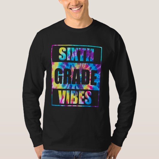 新学期6年生バイブスファースト・デイ先生 Tシャツ (正面)