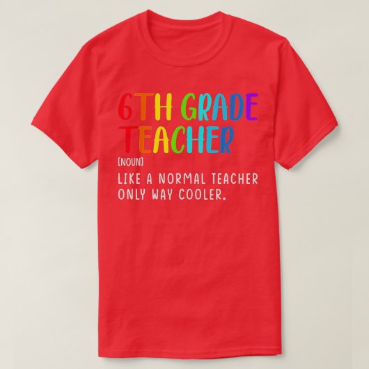 新学期6級先生定義第6級 Tシャツ (デザイン正面)