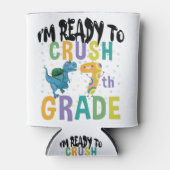 新学期7年生のディノをつぶす準備ができている 缶クーラー (正面)