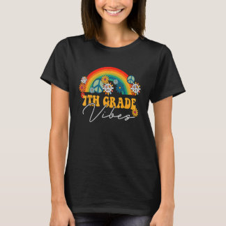 新学期7年生バイブレインボーファースト・デイT Tシャツ