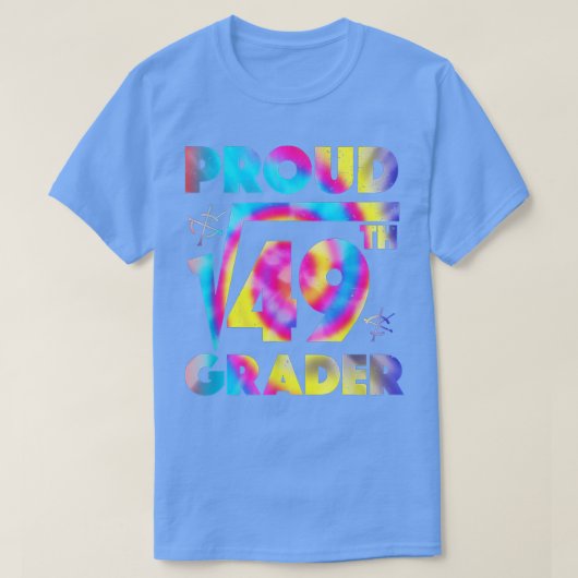 新学期7級49名の平方根 Tシャツ (デザイン正面)