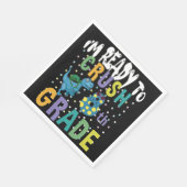 新学期8年生のディノをつぶす準備ができている スタンダードランチョンナプキン (角)