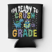 新学期8年生のディノをつぶす準備ができている 缶クーラー (正面)