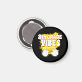 新学期8年生バイベスシャツ初日キッド マグネット (正面/裏面)