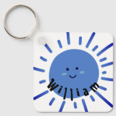 新学期 | かわいいキッズボホービーブスサン&クラウド キーホルダー (正面)