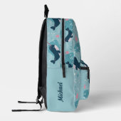 新学期 – かわいいナルファルパーソナライズされた プリントバックパック (左)