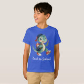 新学期+かわいい恐竜+子供服 Tシャツ (正面フル)