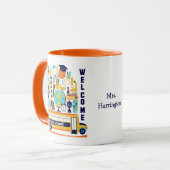 新学期 カスタム名 マグカップ (正面左)