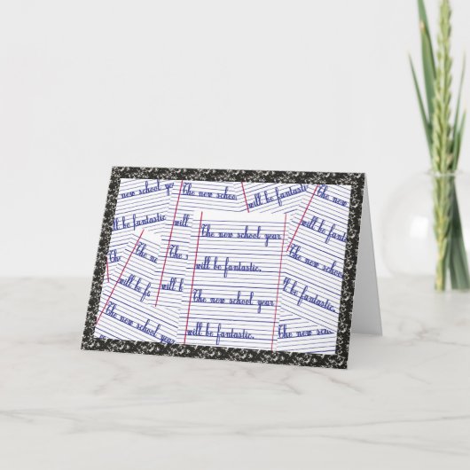 新学期 カード (正面)