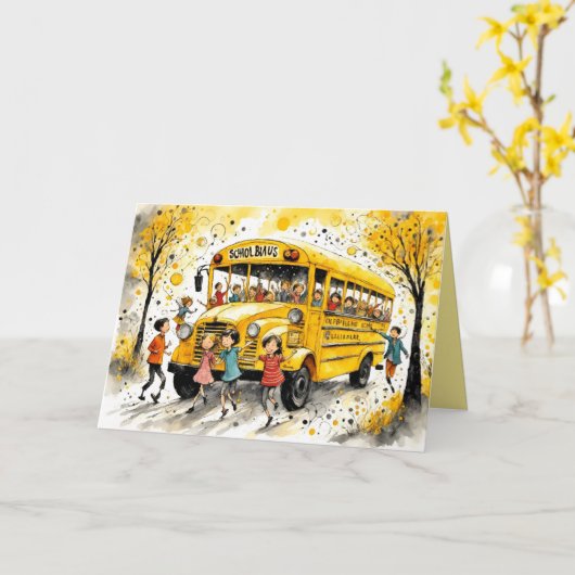 新学期 カード (黄色い花)