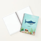 新学期・キカラフルッズ・シャーク・スケッチブック ノートブック (内部)