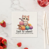 新学期?ジャスト与えミー・ヤーン スタンダードカクテルナプキン (インサイチュ)