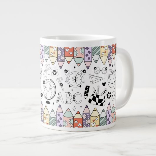 新学期 ジャンボコーヒーマグカップ (正面右)