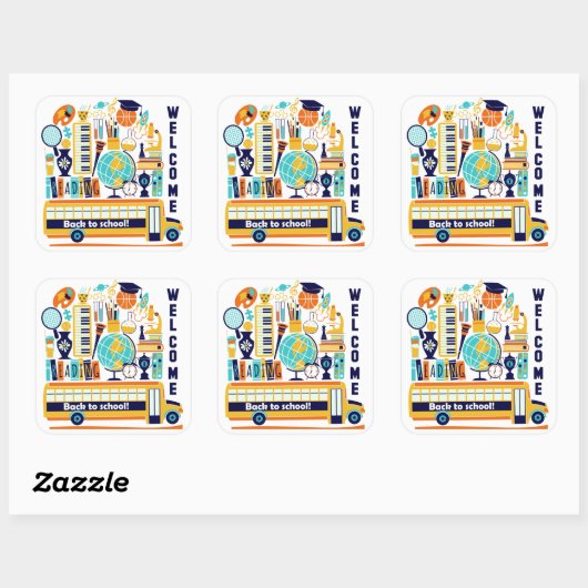 新学期 スクエアシール (シート)