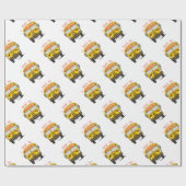 新学期 – スクールバス ラッピングペーパー (フラット)