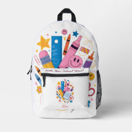新学期+スクールバックパック | 学校生活必需品 プリントバックパック