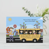 新学期-パーティの招待状 招待状 (スタンド正面)