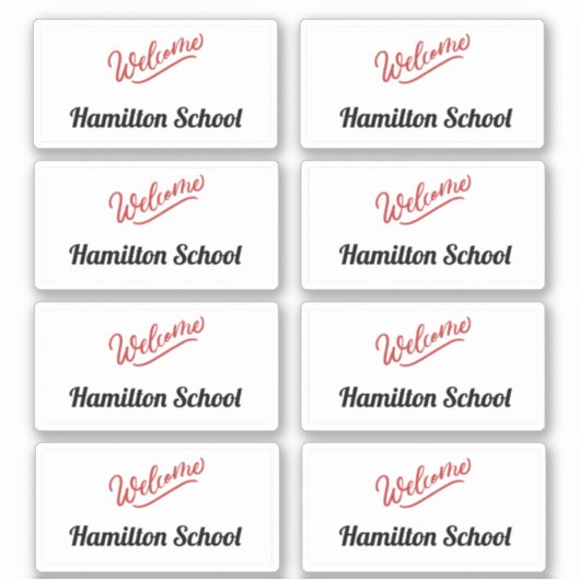 新学期 – ビジターステッカー シール (正面)