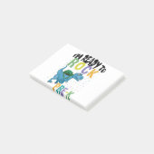 新学期 プレK恐竜デザインTシャツ ポストイット (アングル)