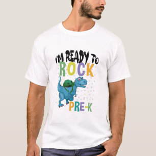 新学期 プレK恐竜デザインTシャツ Tシャツ