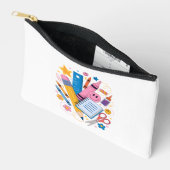 新学期 ペンシルケース|学校必需品 アクセサリーポーチ (見開き)