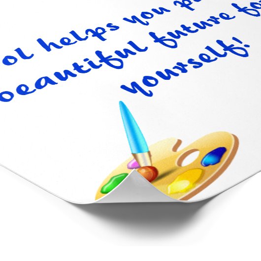 新学期。 ポスター (角)