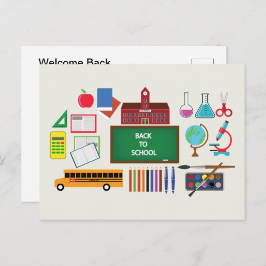 新学期 ポストカード (正面/裏面)