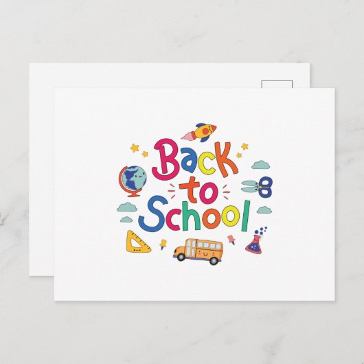 新学期 ポストカード (正面/裏面)