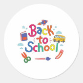 新学期 ラウンドシール (正面)