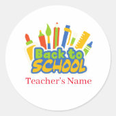 新学期 ラウンドシール (正面)