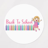 新学期 ラベル (デザイン1)