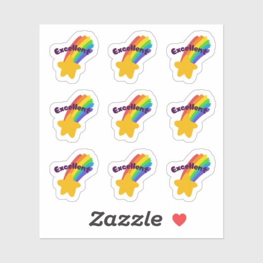 新学期「優秀」スタンプ シール (シート)