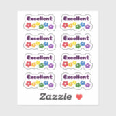 新学期「優秀」スタンプ シール (シート)