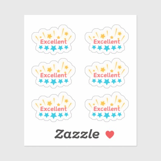 新学期「優秀」スタンプ シール (シート)