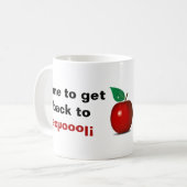 新学期!先生コーヒーマグ コーヒーマグカップ (正面左)