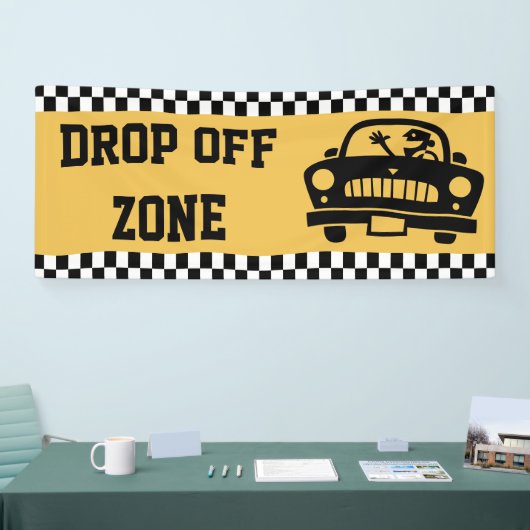 新学期-地帯によって市松模様にされる競争を落として下さい 横断幕 (トレードショー)